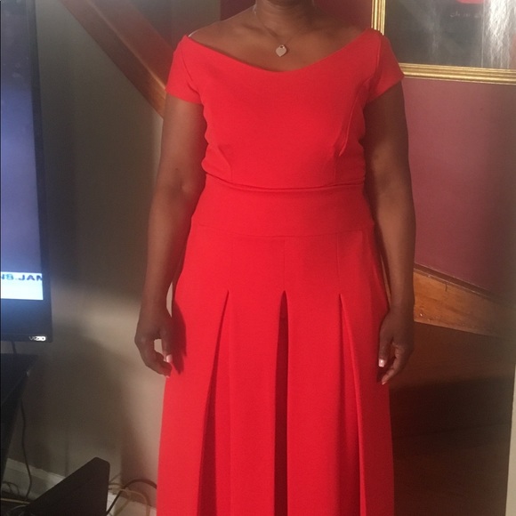 Pants - Custom made Red jumper with skirt